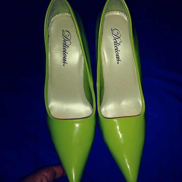 bright green heels